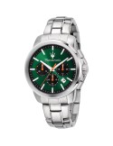 Orologio Maserati - Silver - 42mm-Verde-Dettagli Arancioni-R8873621043