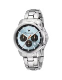 Maserati Watch - Silver-42mm-Light Blue-Orange Details-R8873621044