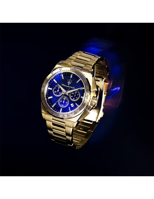 Orologio Maserati - Velocità - Cronografo - Gold -43mm-Blu-R8873652002