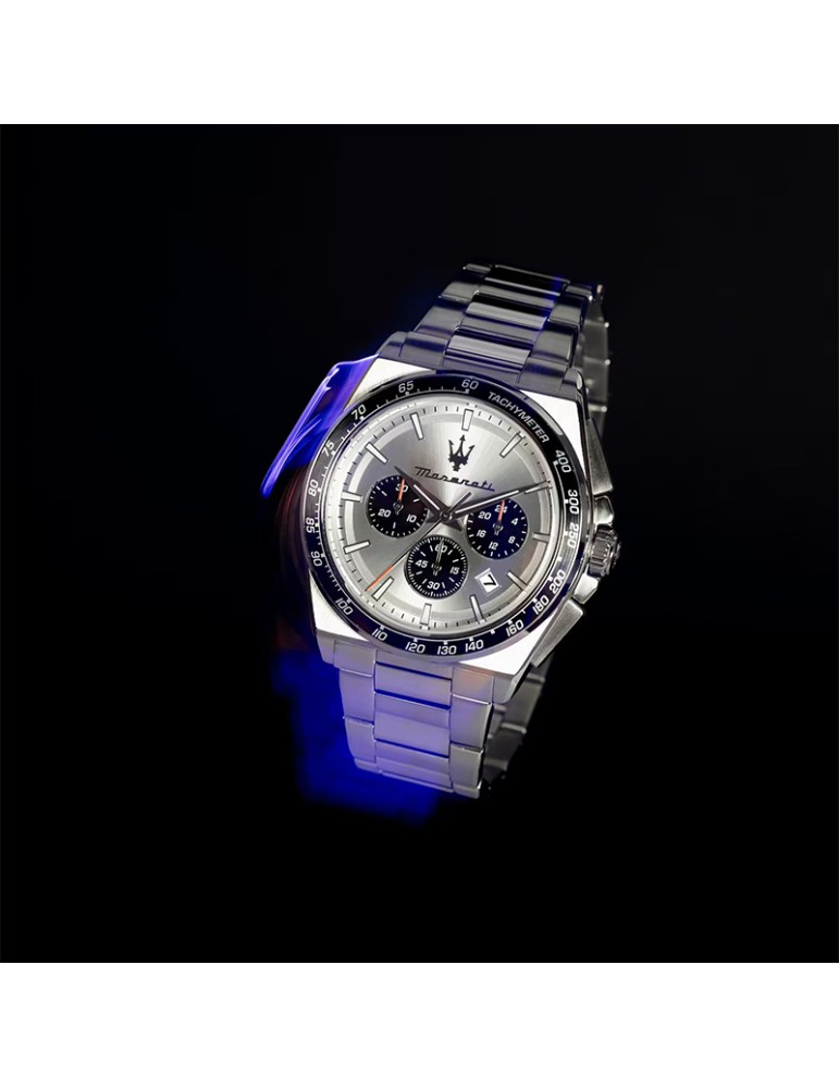 Orologio Maserati - Silver - 43mm - Argento-Contatori Neri-R8873652006