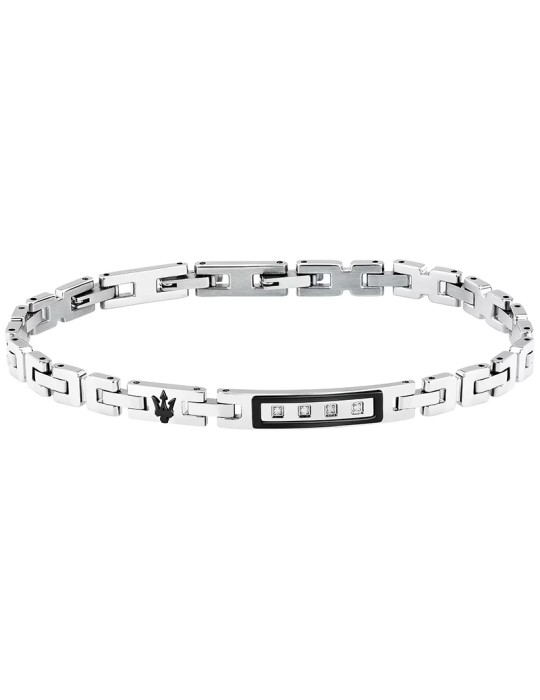Bracciale Maserati - Diamonds-Acciaio 316L-Diamanti Bianchi-JM125ATY21