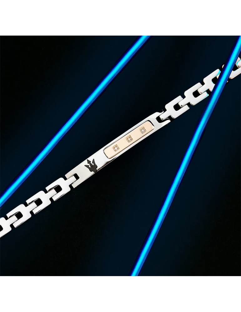 Maserati Bracelet - Diamonds - Rose Gold - White Diamonds-JM125ATY23