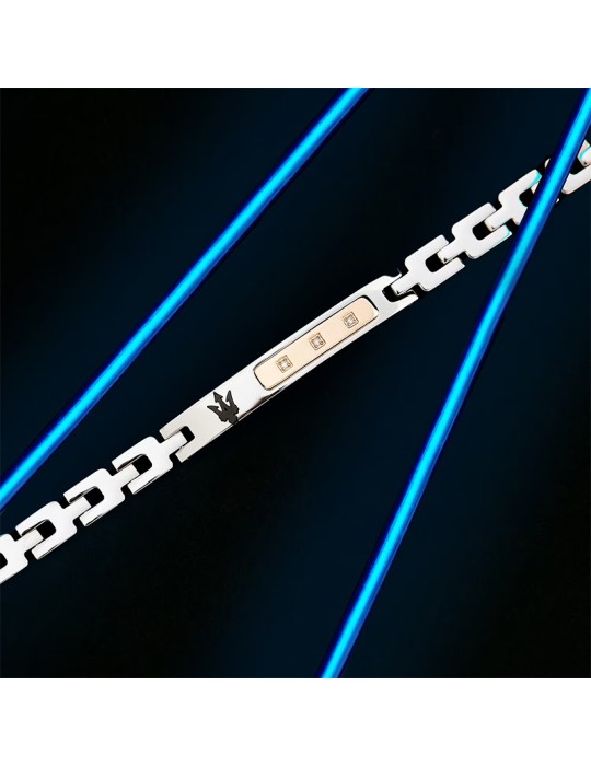 Maserati Bracelet - Diamonds - Rose Gold - White Diamonds-JM125ATY23