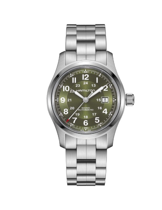 Hamilton Watch - Khaki Field Mechanical Automatic 42mm Green Hamilton Watch - Khaki Field Mechanical Automatic 42mm Green