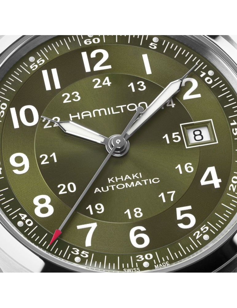 Orologio Hamilton - Khaki Field Meccanico Automatico 42mm Verde - H70605160