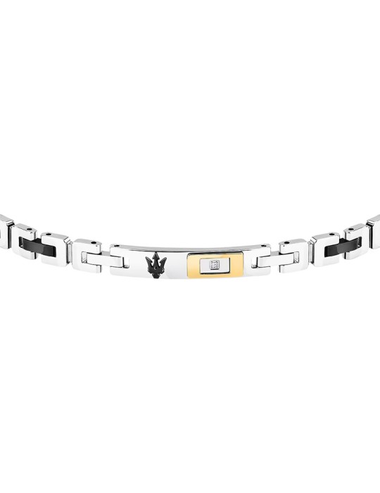 Bracciale Maserati-Diamonds-Elemento Dorato-Diamante Bianco-JM125ATY25