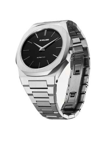 D1 Milano Watch - Ultra Thin - Re_Silver - Silver-40mm-Black-UTBJ40 2
