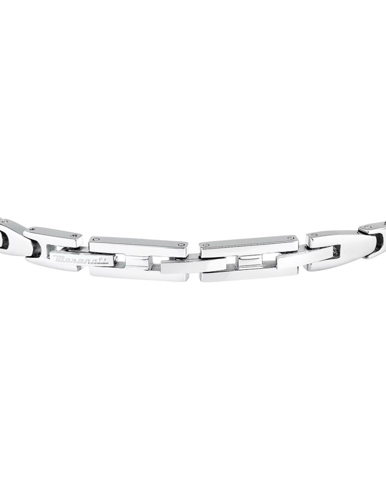 Maserati Bracelet - Iconic - Blue Links - Golden Trident -JM225AVD82