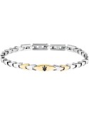 Bracciale Maserati - Iconic - Maglie Dorate - Tridente Nero-JM225AVD84