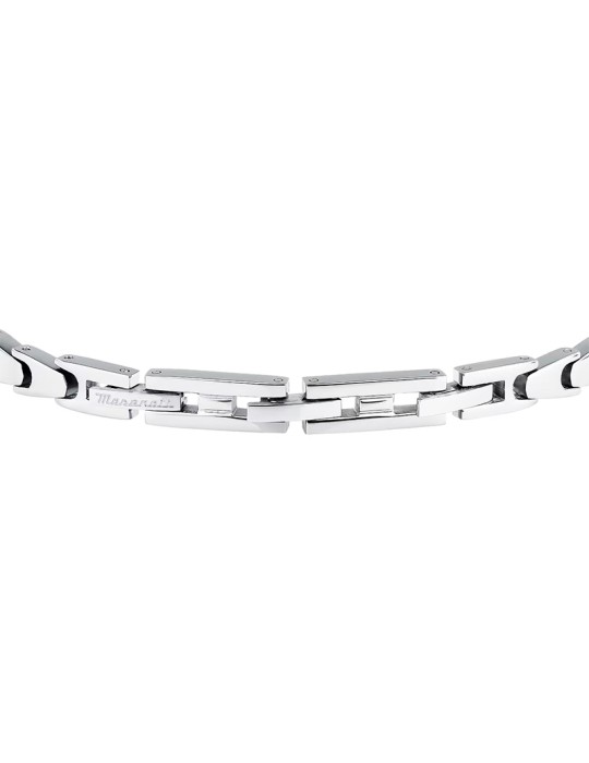 Maserati Bracelet - Iconic - Golden Links - Trident Black-JM225AVD84