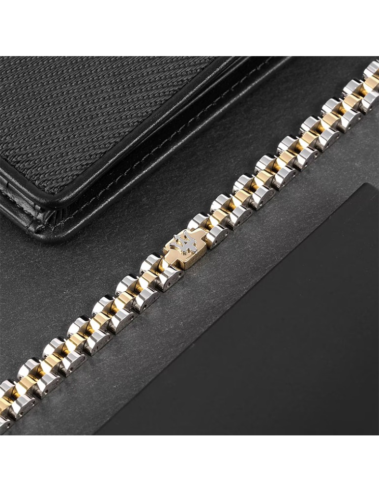 Maserati Bracelet - Jewels - PVD Gold Central Links - JM320AST09