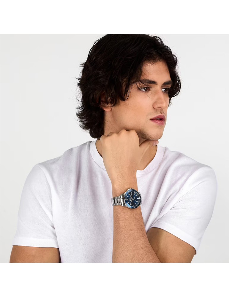 Orologio Sector da Uomo - 230-Tempo e Data-Silver-43mm-Blu-R3253161055