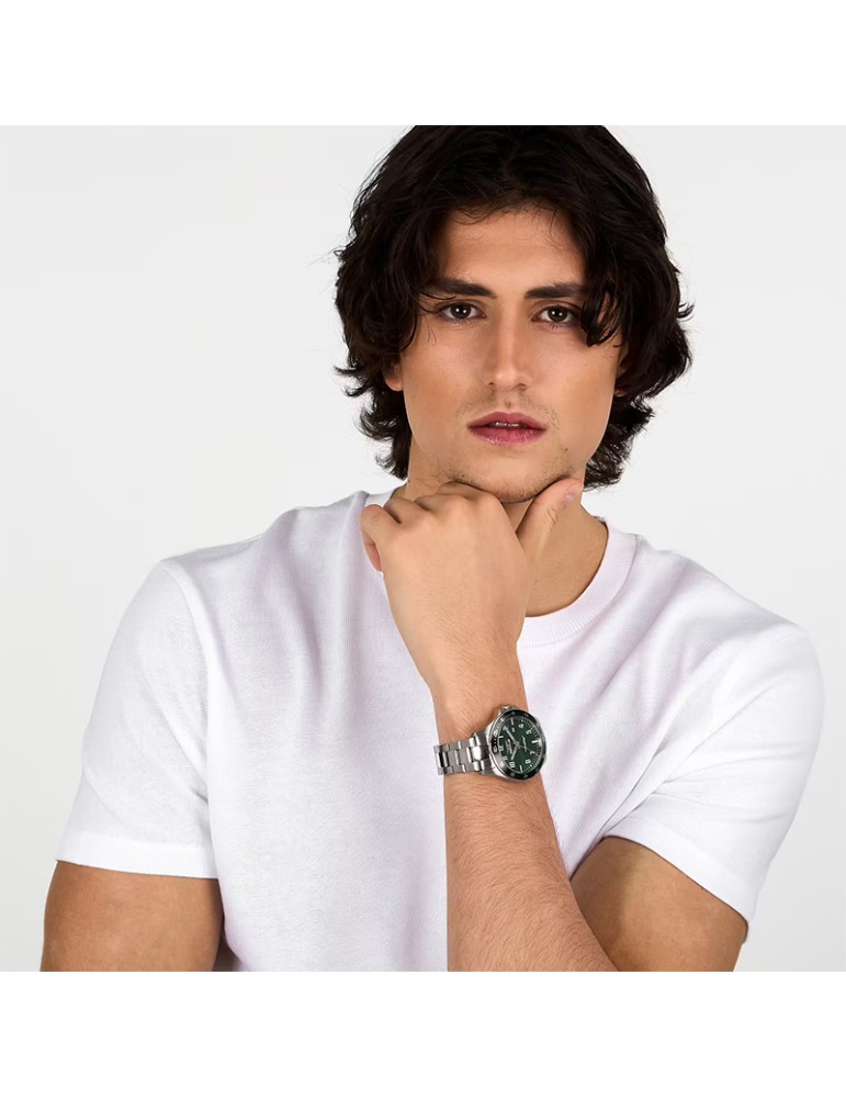 Sector Watch - 230 - Time and Date - Silver - 43mm-Green-R3253161056