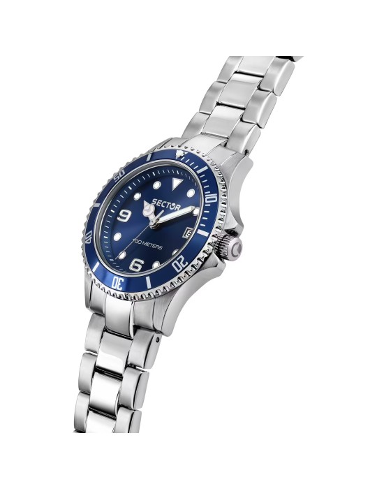 Sector Watch - 230 - Time and Date - Silver - 35mm - Blue-R3253161547