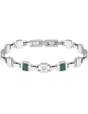 Bracciale Maserati - Tridente Rose Gold - Inserti Verdi - JM424ATZ43