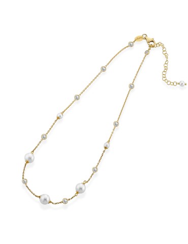Collana Lelune Glamour - Luxury con Perle Freshwater e Zirconi - LGNK700.2