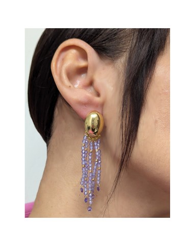Orecchini Giadan - Vartan - Argento 925% Dorato-Zirconi Viola-GIADAN56 2
