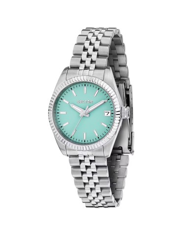 Sector Watch - 240 - Time & Date -Silver-32mm-Turquoise-R3253240515