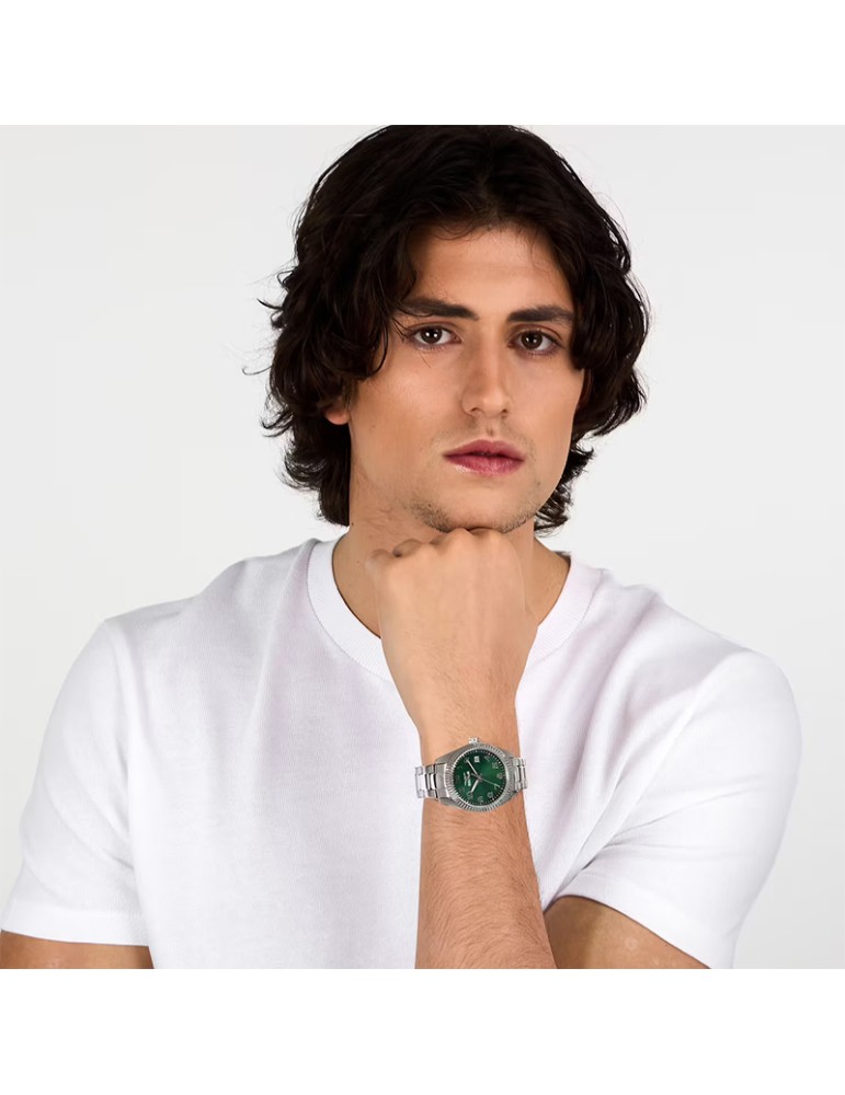 Orologio Sector - 240 - Tempo e Data - Silver - 39mm-Verde-R3253240016