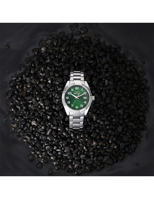 Sector Watch - 240 - Time and Date - Silver - 39mm-Green-R3253240016