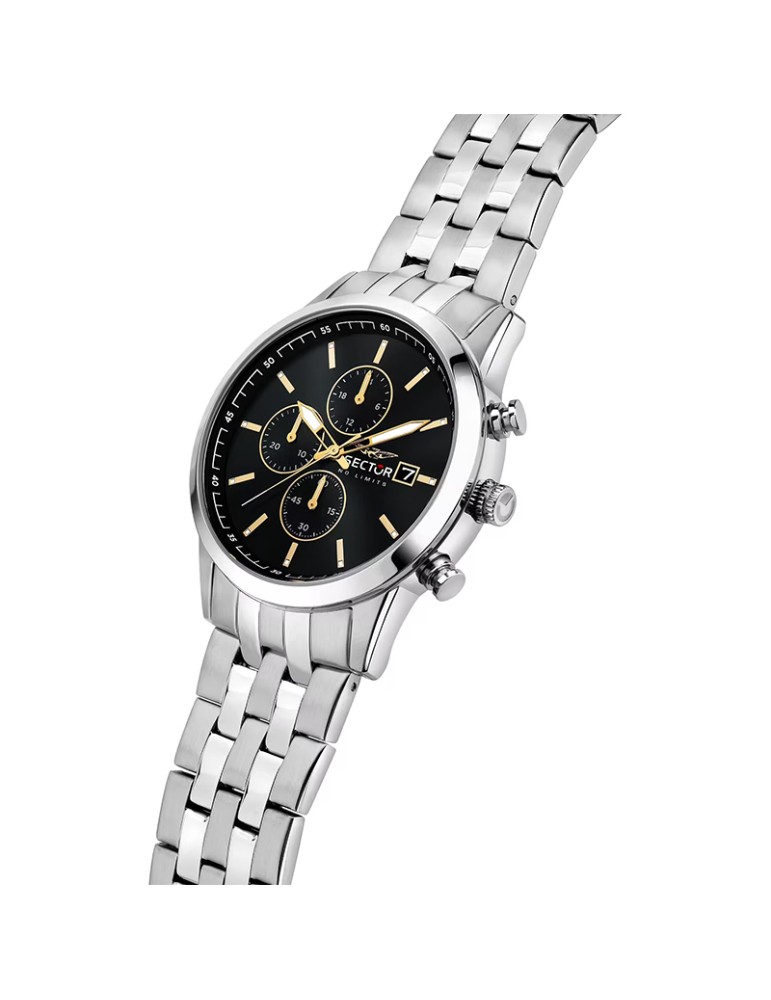 Orologio Sector - 660 - Silver - 41mm - Nero-Dettagli Gold-R3273617004