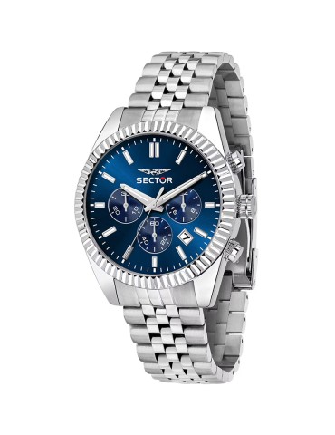 Sector Watch - 240 - Chronograph - Silver - 41mm - Blue - R3273640003