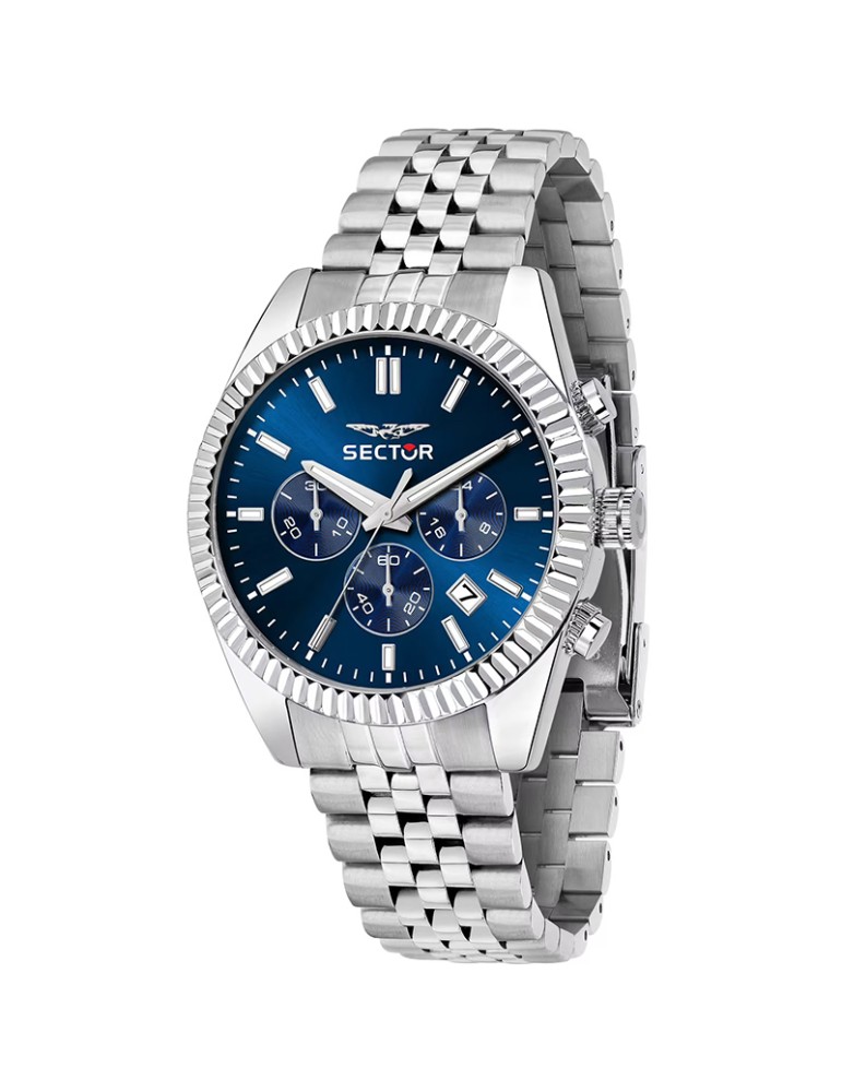 Sector Watch - 240 - Chronograph - Silver - 41mm - Blue - R3273640003