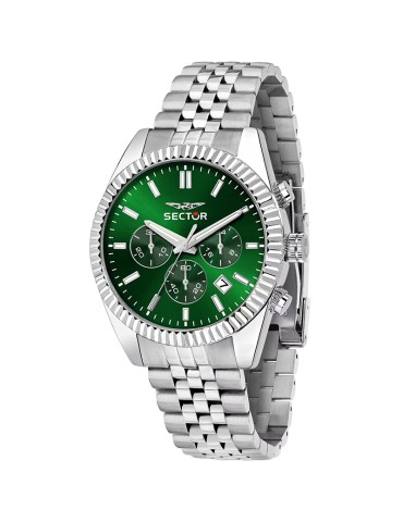 Sector Watch - 240 - Chronograph - Silver - 41mm - Green-R3273640004
