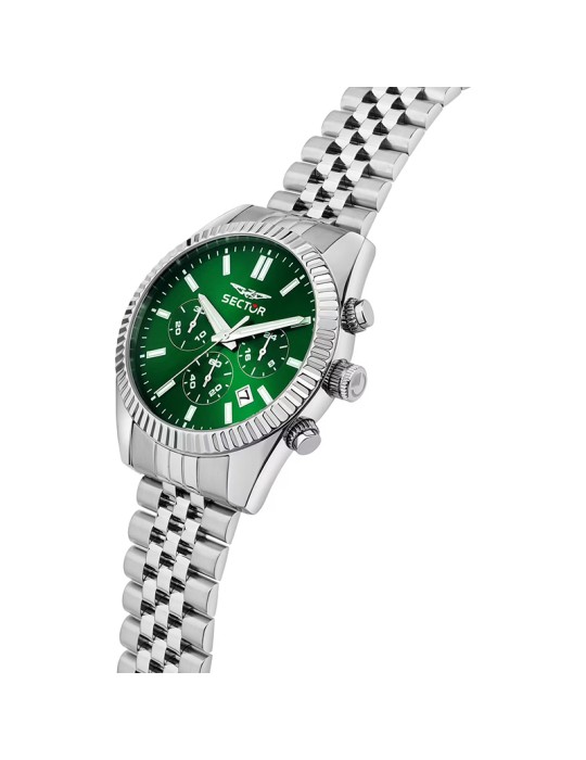 Orologio Sector - 240 - Cronografo - Silver - 41mm - Verde-R3273640004