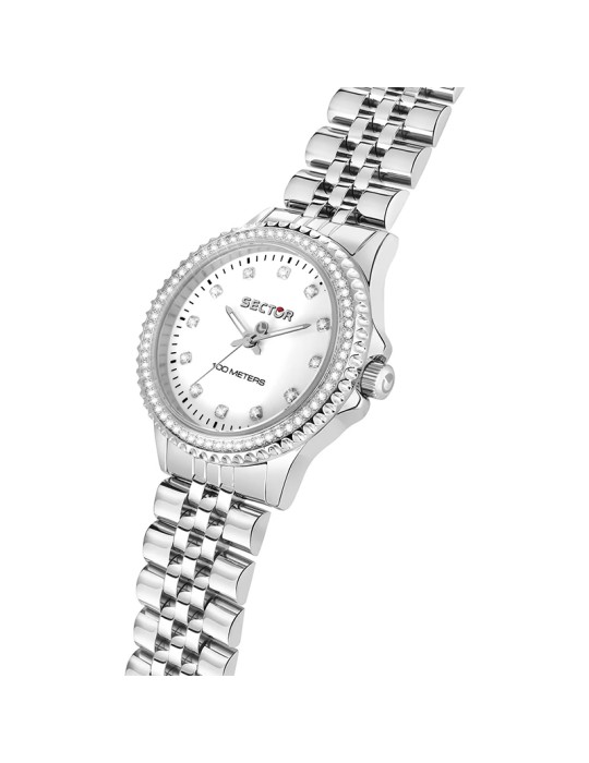 Orologio Sector - 230 - Silver - 32mm - Bianco - Cristalli-R3253161538