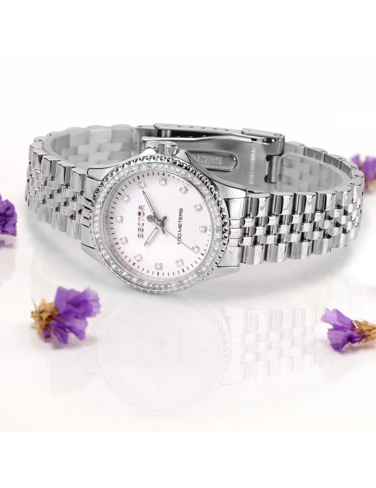 Orologio Sector - 230 - Silver - 32mm - Bianco - Cristalli-R3253161538