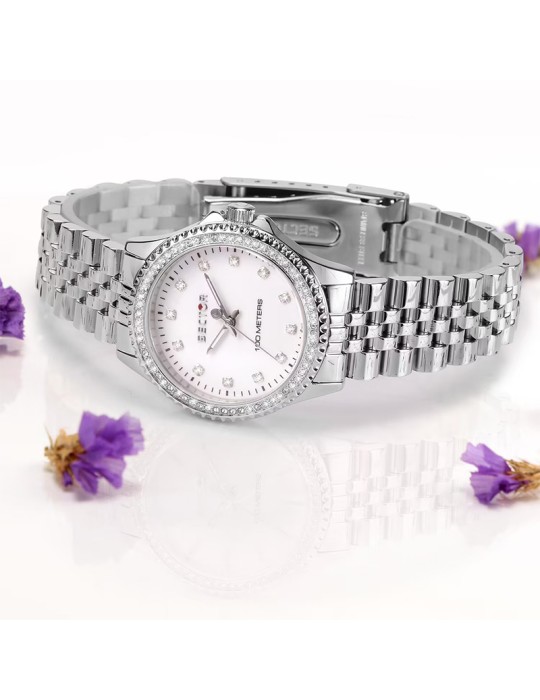 Orologio Sector - 230 - Silver - 32mm - Bianco - Cristalli-R3253161538
