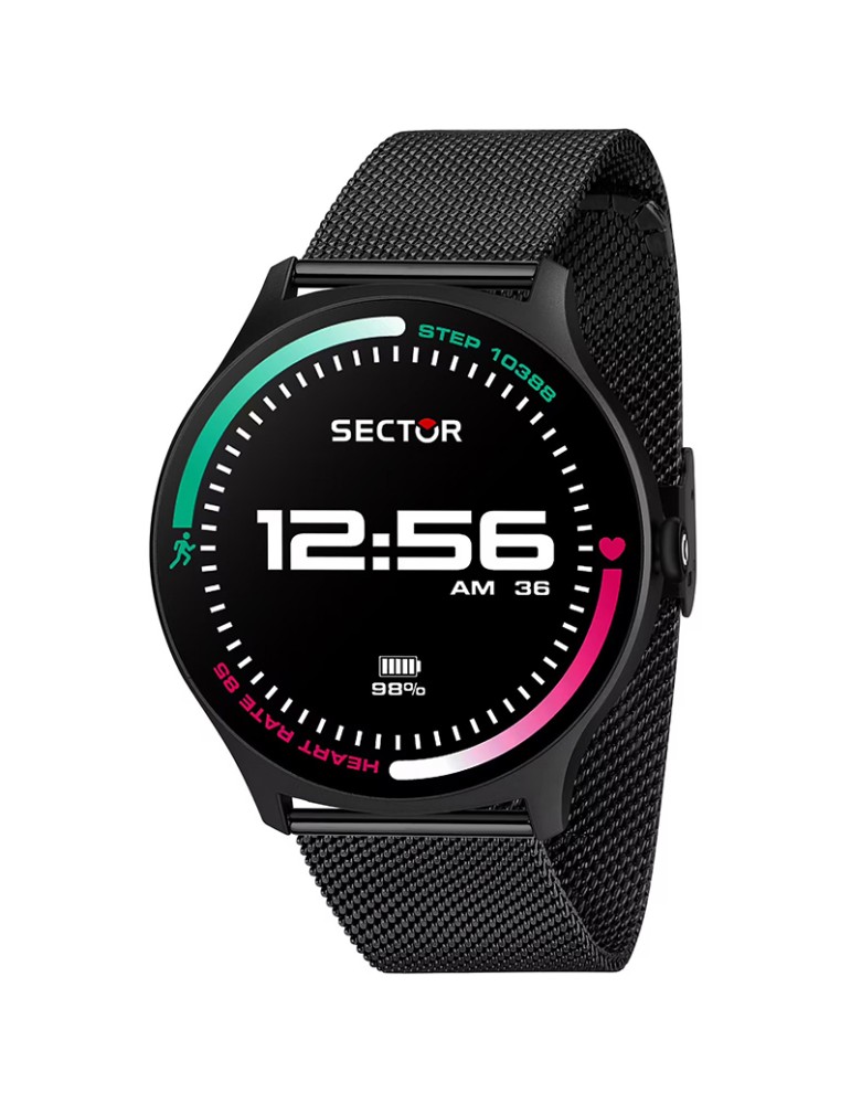 Sector Smartwatch Watch - S-06 - 51,00 x 45,00mm - Black-R3253551001