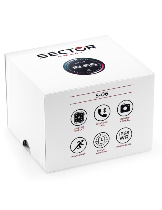Sector Smartwatch Watch - S-06 - 51,00 x 45,00mm - Black-R3253551001