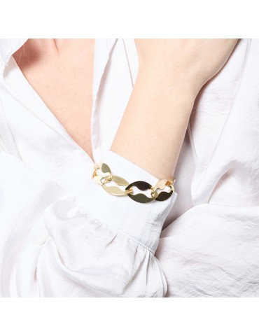 Bracciale Unoaerre - Bronzo Dorato - Maglia Marina Piatta - 16EXB0104G 2