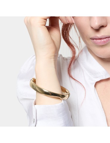 Bracciale Unoaerre - Bangle - Bronzo Dorato - Fascia Bombata - EXB5270G 2