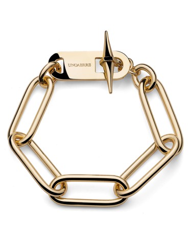Unoaerre Bracelet - Golden Bronze - Elongated Forced Link-EXB5285