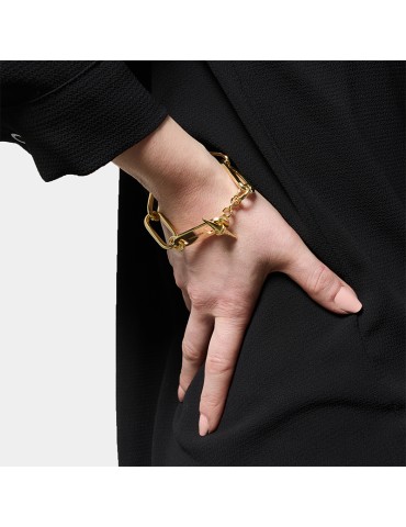 Unoaerre Bracelet - Golden Bronze - Elongated Forced Link-EXB5285 2