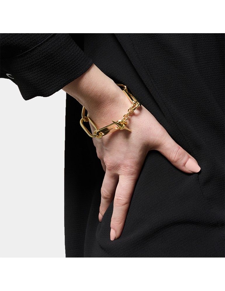 Bracciale Unoaerre - Bronzo Dorato -Maglia Forzatina Allungata-EXB5285