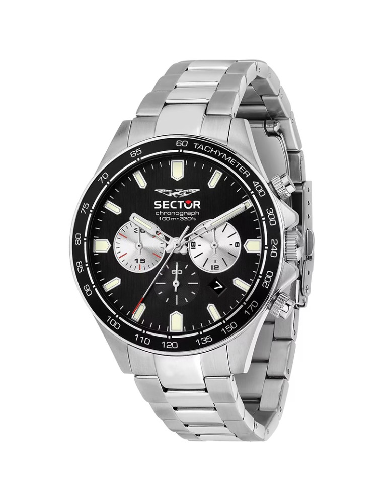 Orologio Sector - 230 - Silver-43mm-Nero-Contatori Silver-R3273661050