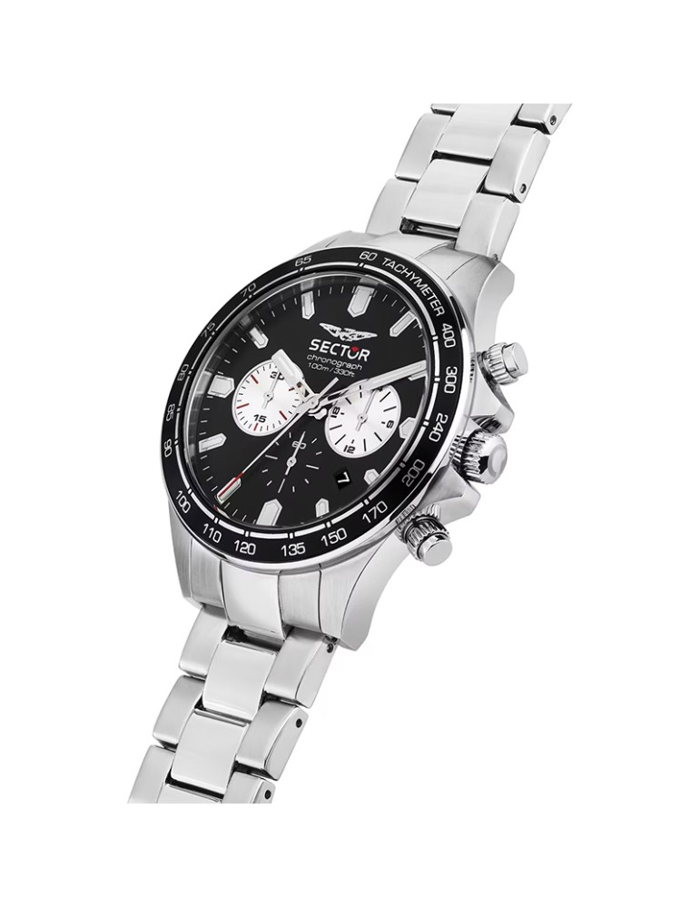 Orologio Sector - 230 - Silver-43mm-Nero-Contatori Silver-R3273661050