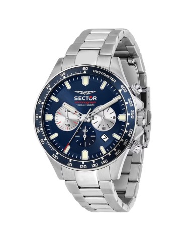 Orologio Sector - 230 - Silver - 43mm-Blu-Contatori Silver-R3273661051