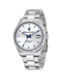Orologio Maserati - Tempo e Data -Silver-43mm-Dettagli Blu-R8853100045