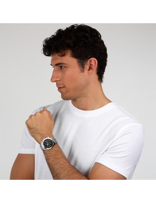 Sector Watch - Silver - 43mm - Black with Yellow Details-R3273735001