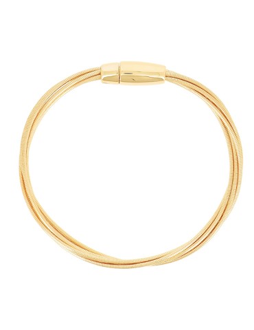 Pesavento Bracelet - DNA Spring Multistrand in 925% Yellow Silver - 0