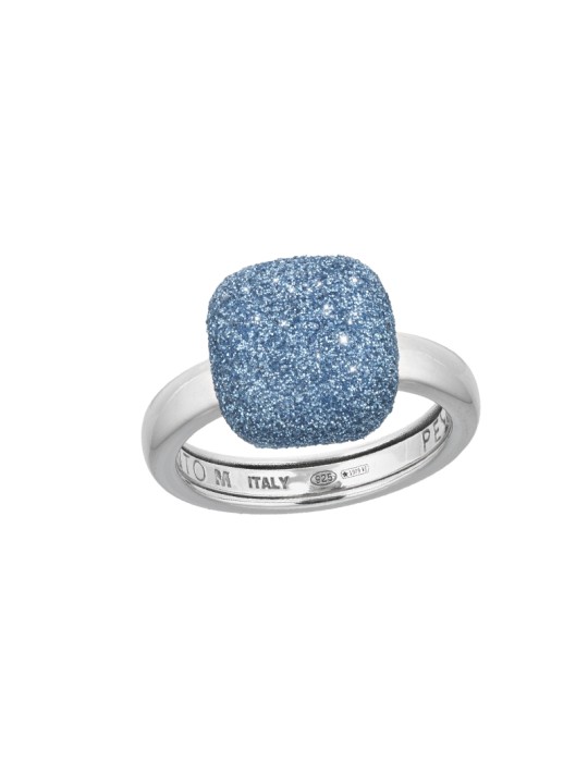 Pesavento Ring - Polvere di Sogni in 925% Silver with Santorini Blue Powder - 0