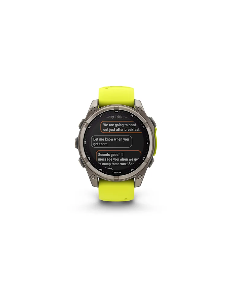 Orologio Smartwatch Garmin - Fēnix® 8 47 mm - Solar - Sapphire Giallo - 010-02906-21