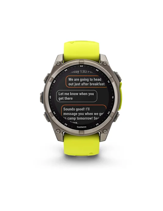 Garmin Smartwatch - Fēnix® 8 47mm - Solar - Sapphire Yellow - 0
