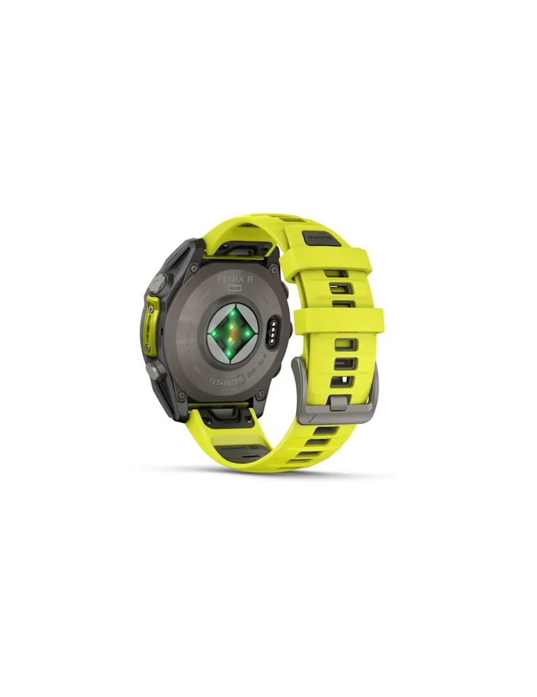 Orologio Smartwatch Garmin - Fēnix® 8 47 mm - Solar - Sapphire Giallo - 010-02906-21