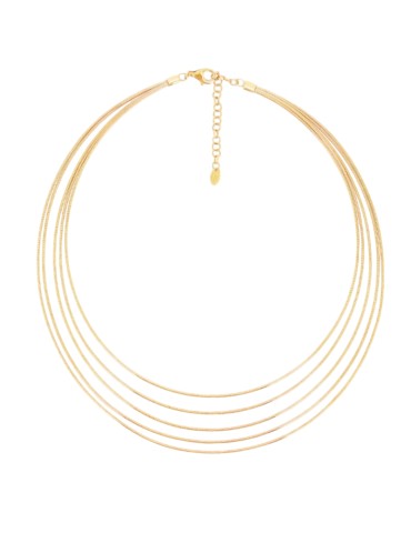 Collana Pesavento - DNA Spring Multifilo in Argento 925% Giallo - WDNAG1040
